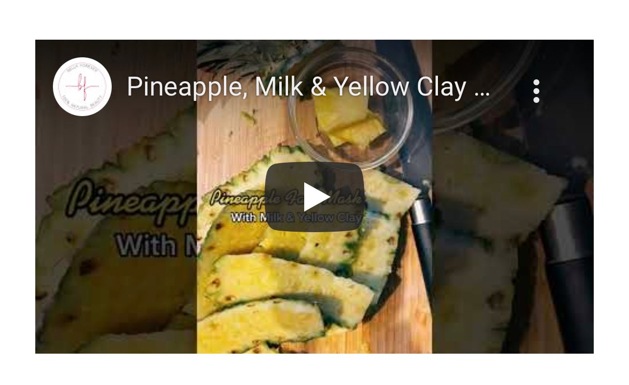 Pineapple, Milk & Yellow Clay Face Mask - Bella Forever