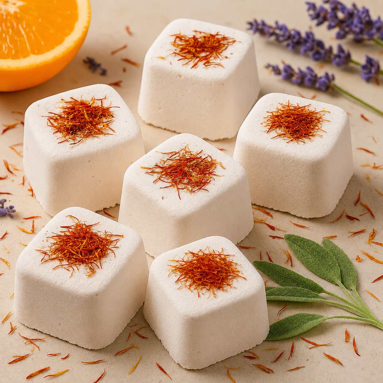6-aromatherapy-shower-steamers-anti-anxiety-bergamot-clary-sage-lavender-safflower-petals