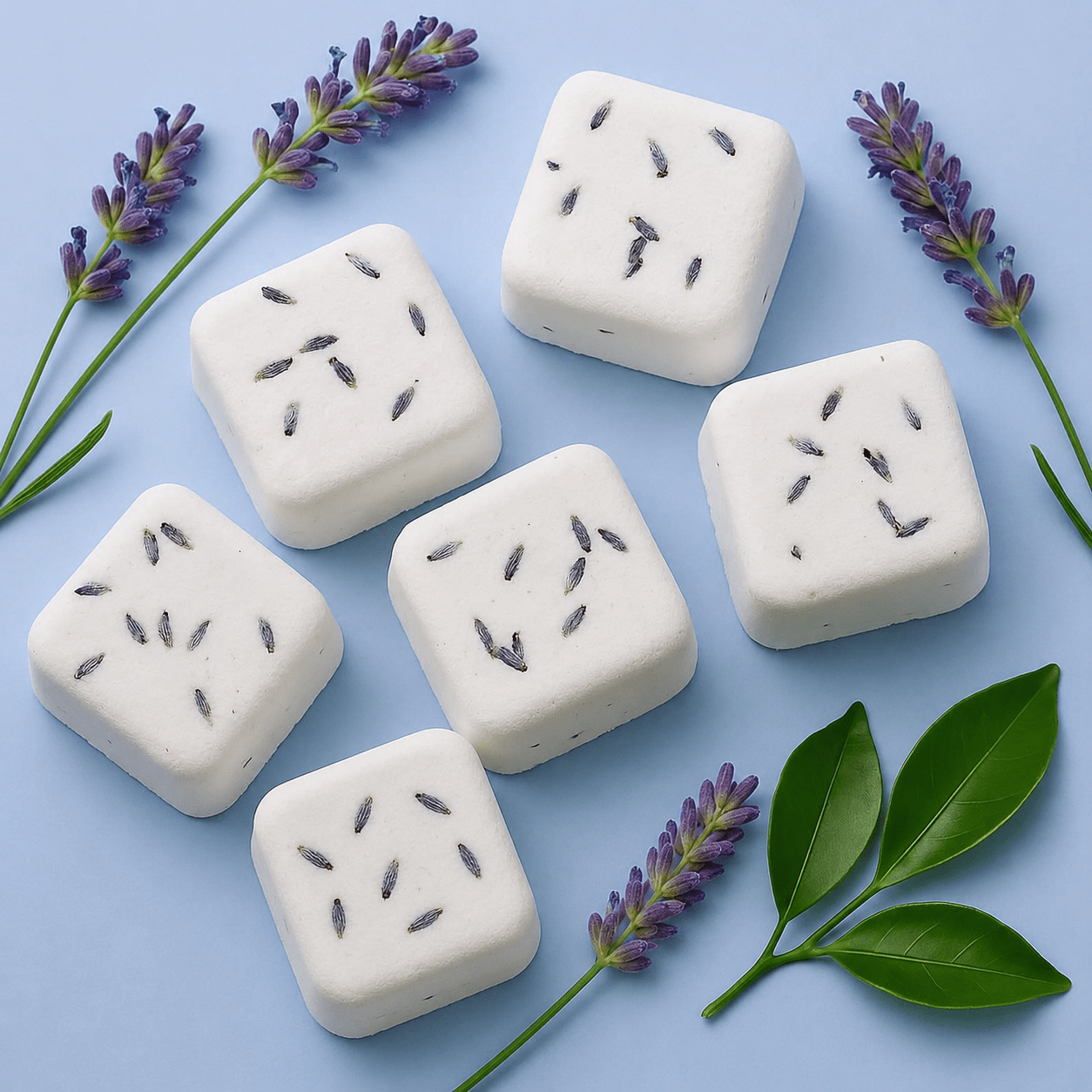 6 Aromatherapy Shower Steamers - Deep Sleep - Lavender and Mandarine - Bella Forever