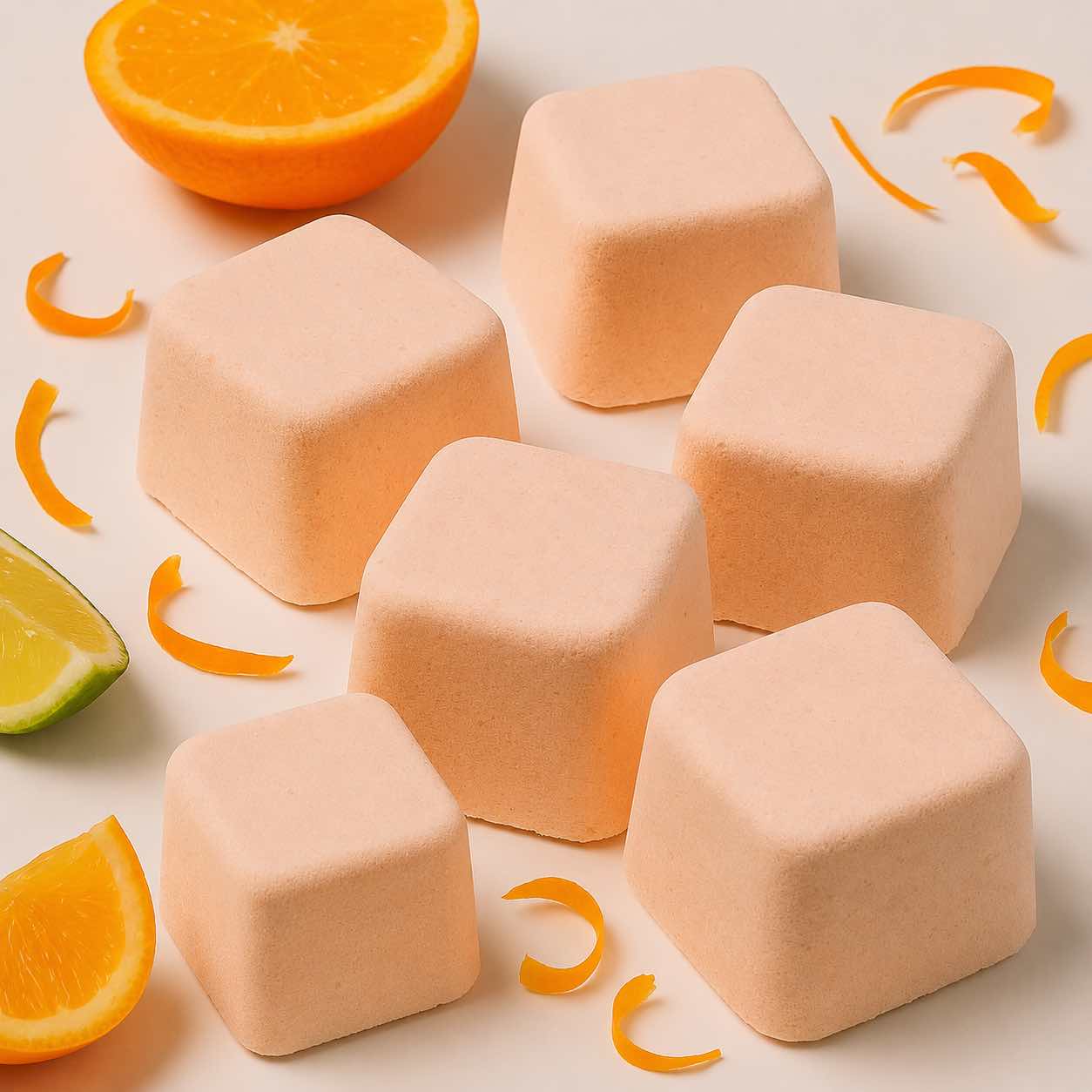 6 Aromatherapy Shower Steamers - Revitalise - Orange, Bergamot and May Chang - Bella Forever