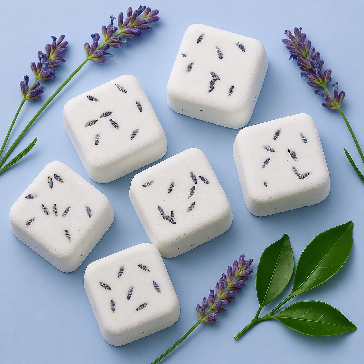 6 Aromatherapy Shower Steamers - Deep Sleep - Lavender and Mandarine - Bella Forever