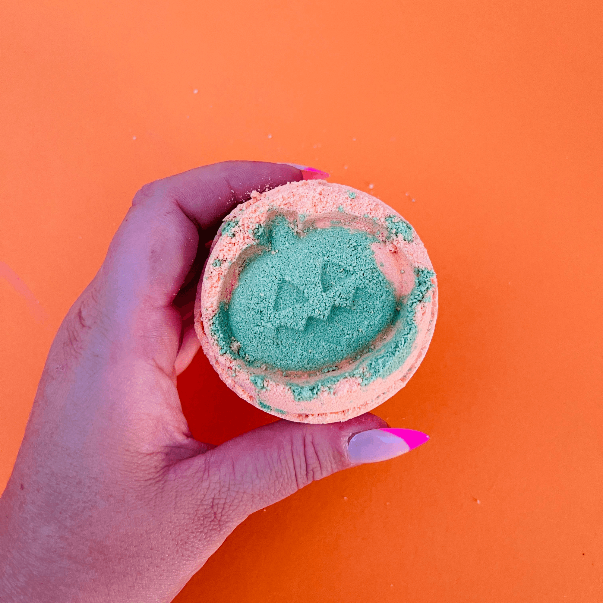 Fennel and Orange Bath Bomb for Halloween