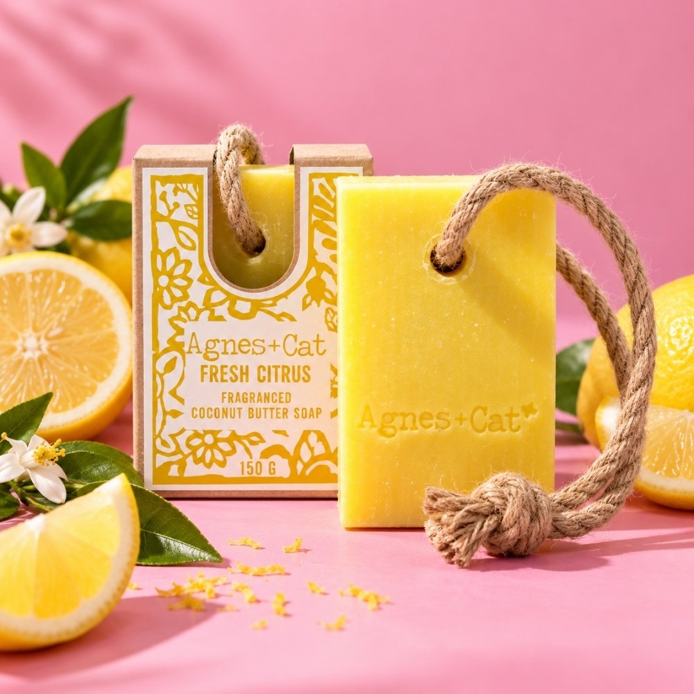 Fresh Citrus Soap on a Rope | Citrus Hanging Soap