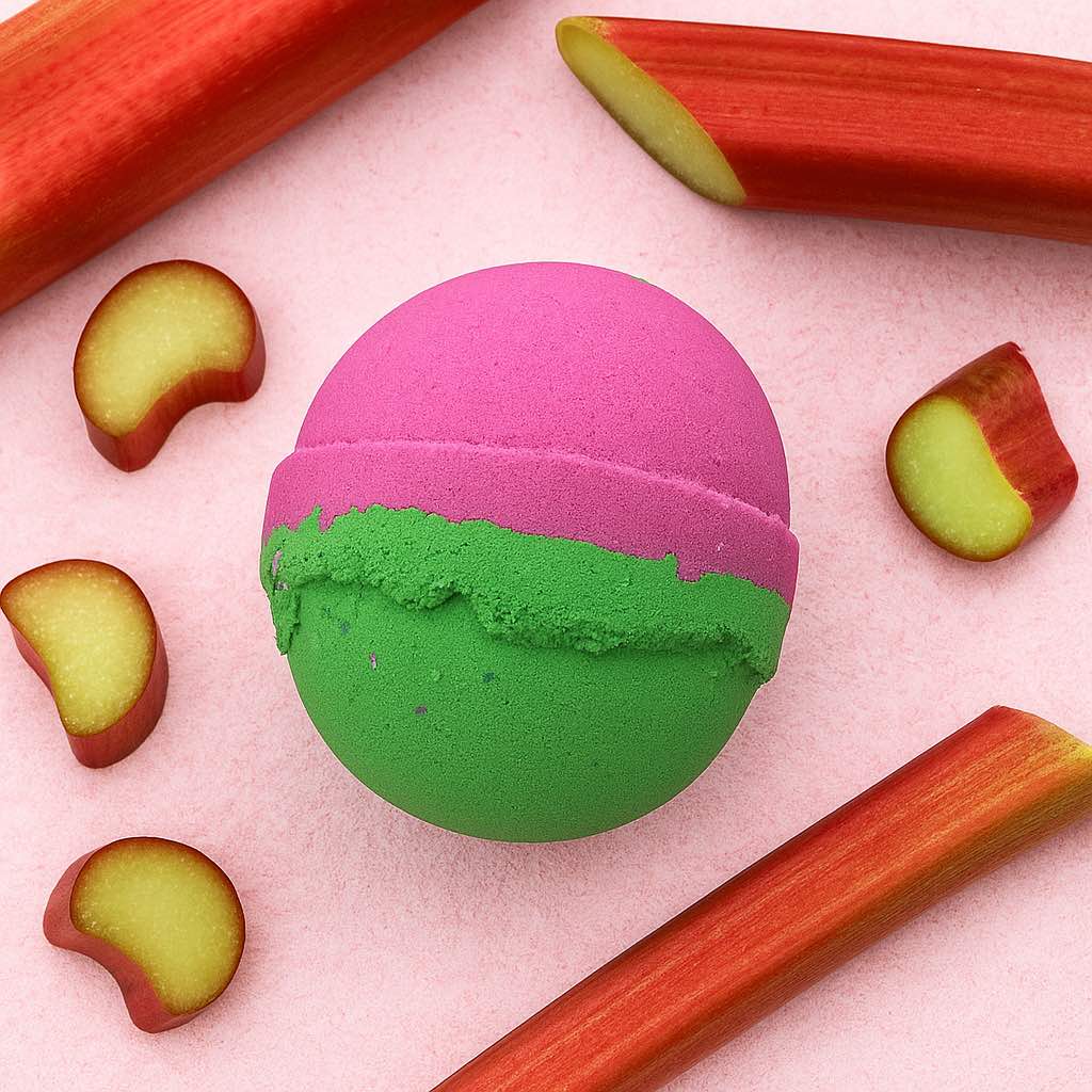 Fruity Rhubarb Jumbo Bath Bomb