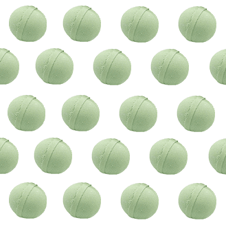 bath bomb with rosemary and thyme