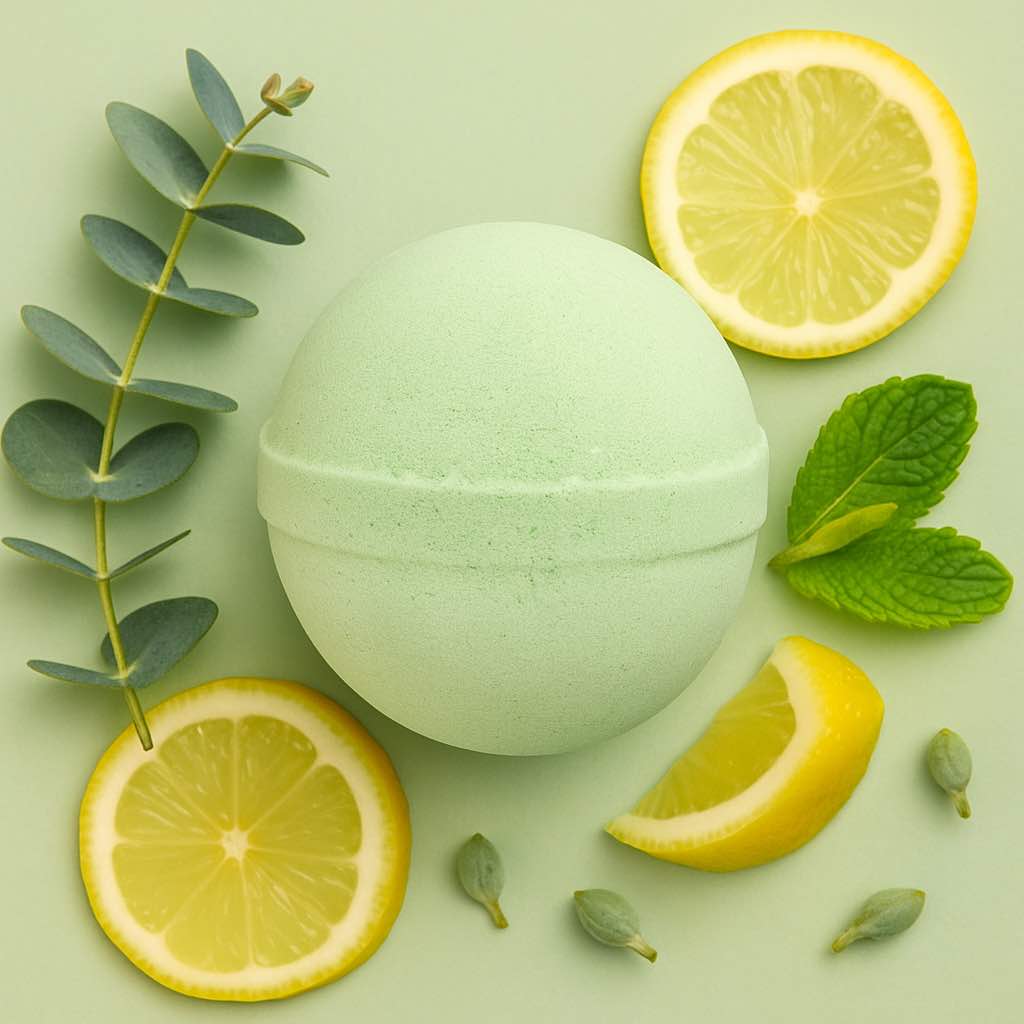 Lemon Eucalyptus Jumbo Bath Bomb