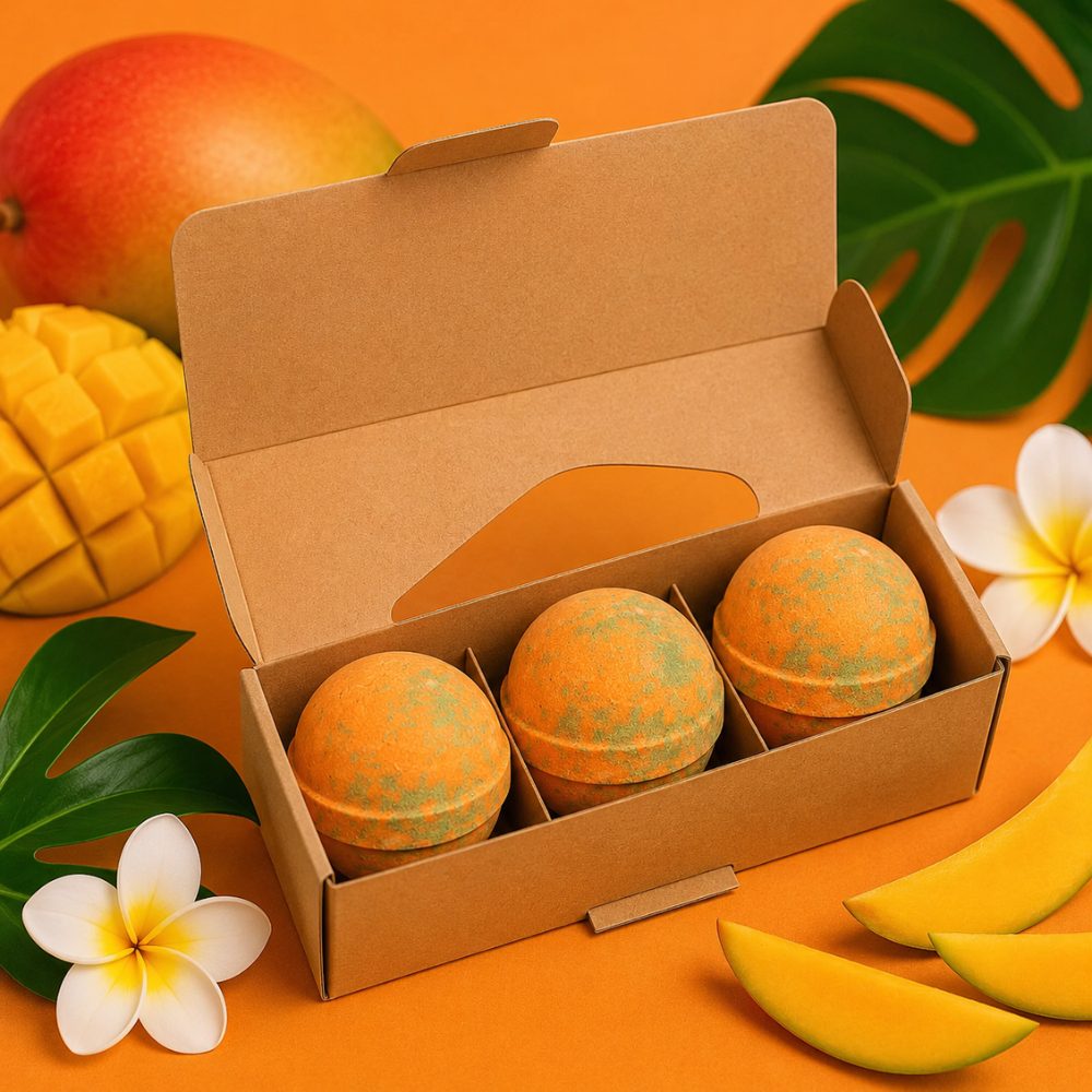 Set of 3 Hawaiian Mango Jumbo Bath Bombs