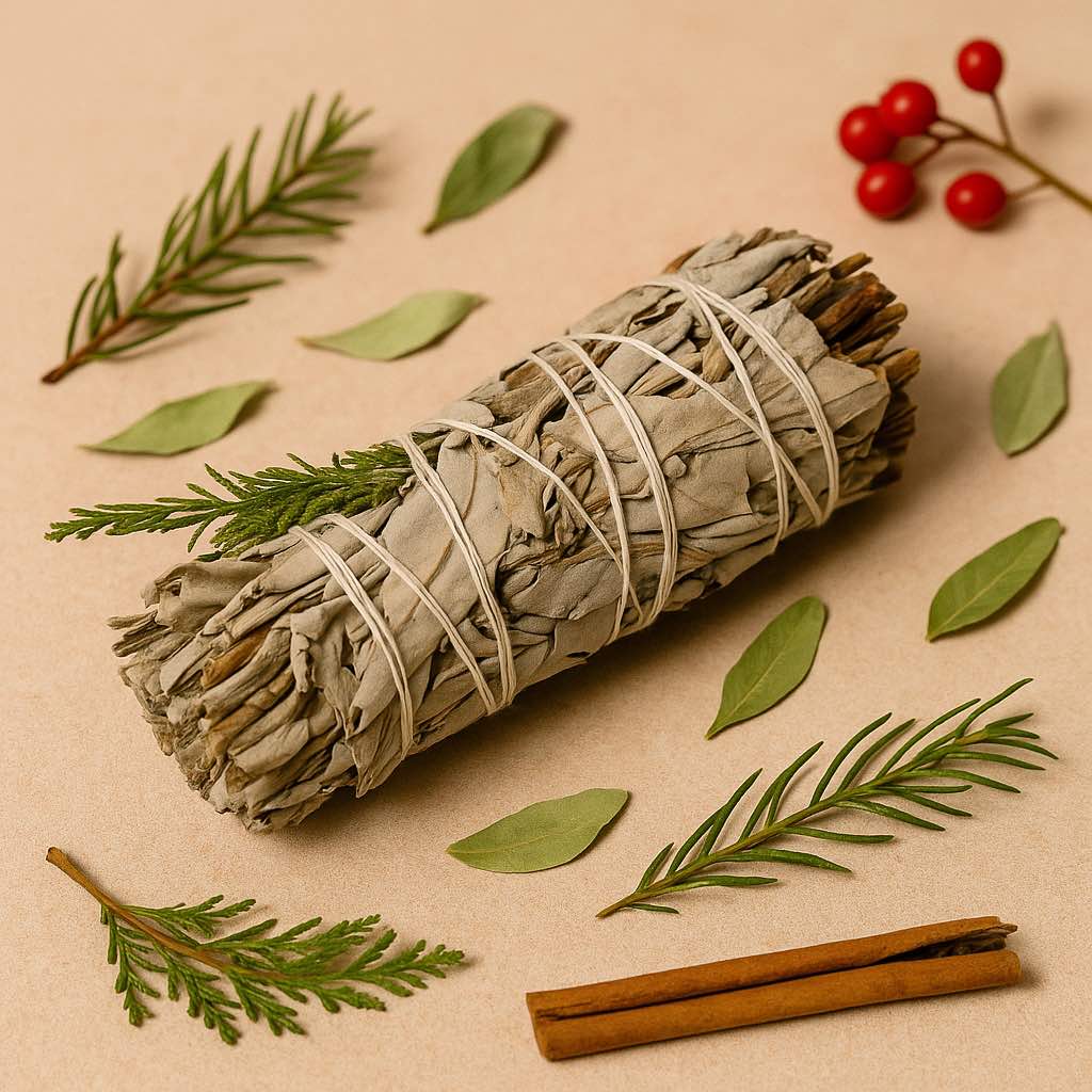 Smudge Stick - White Sage and Pirul Foliage