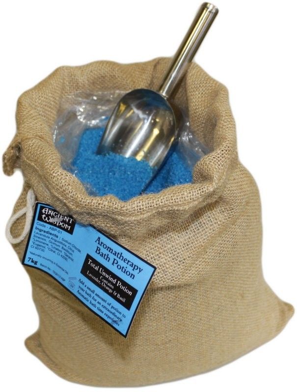 Total Unwind Bath Potion – Bergamot & Ylang Ylang in 7kg Hessian Sack