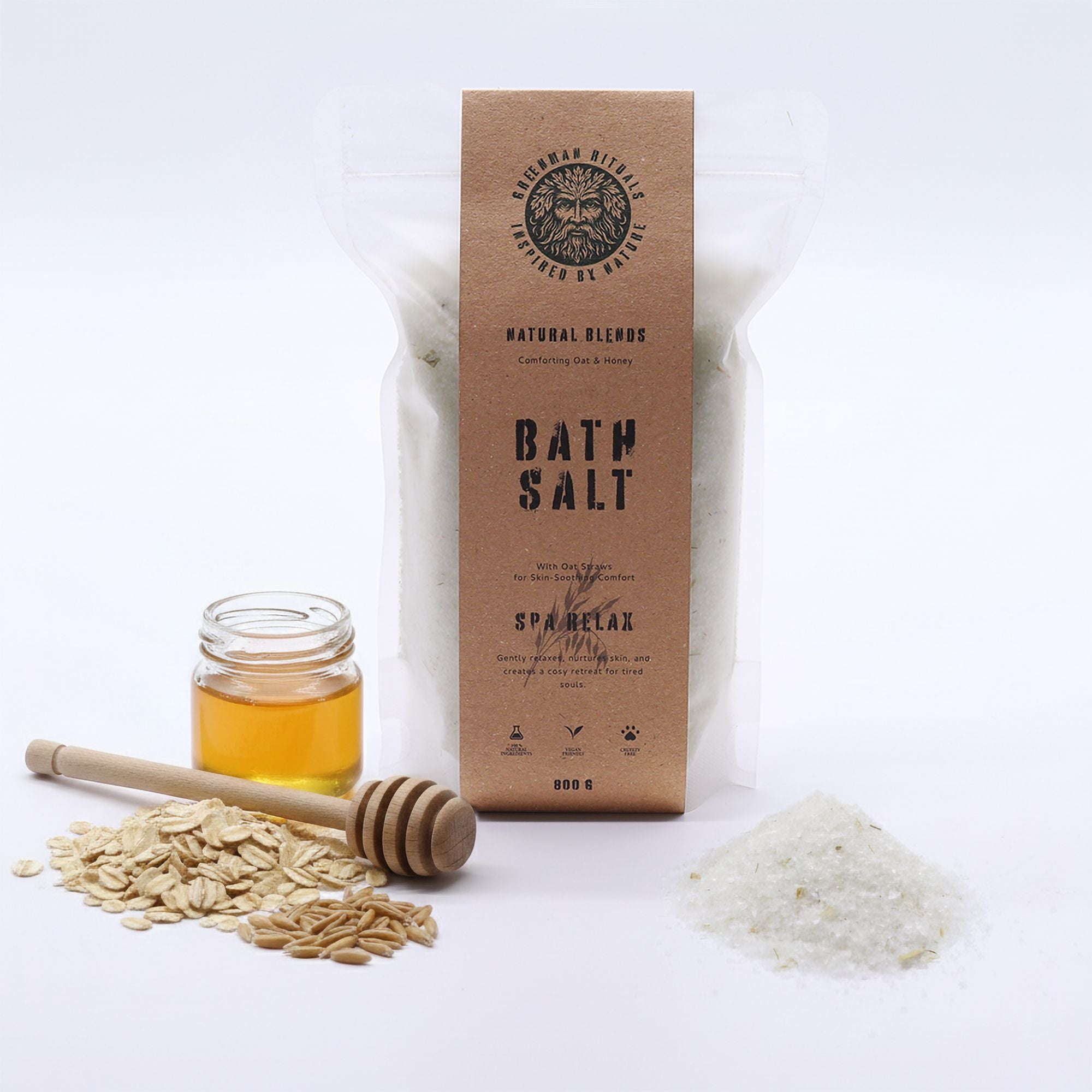 Oat & Honey Epsom Bath Salts – Spa Relax Blend