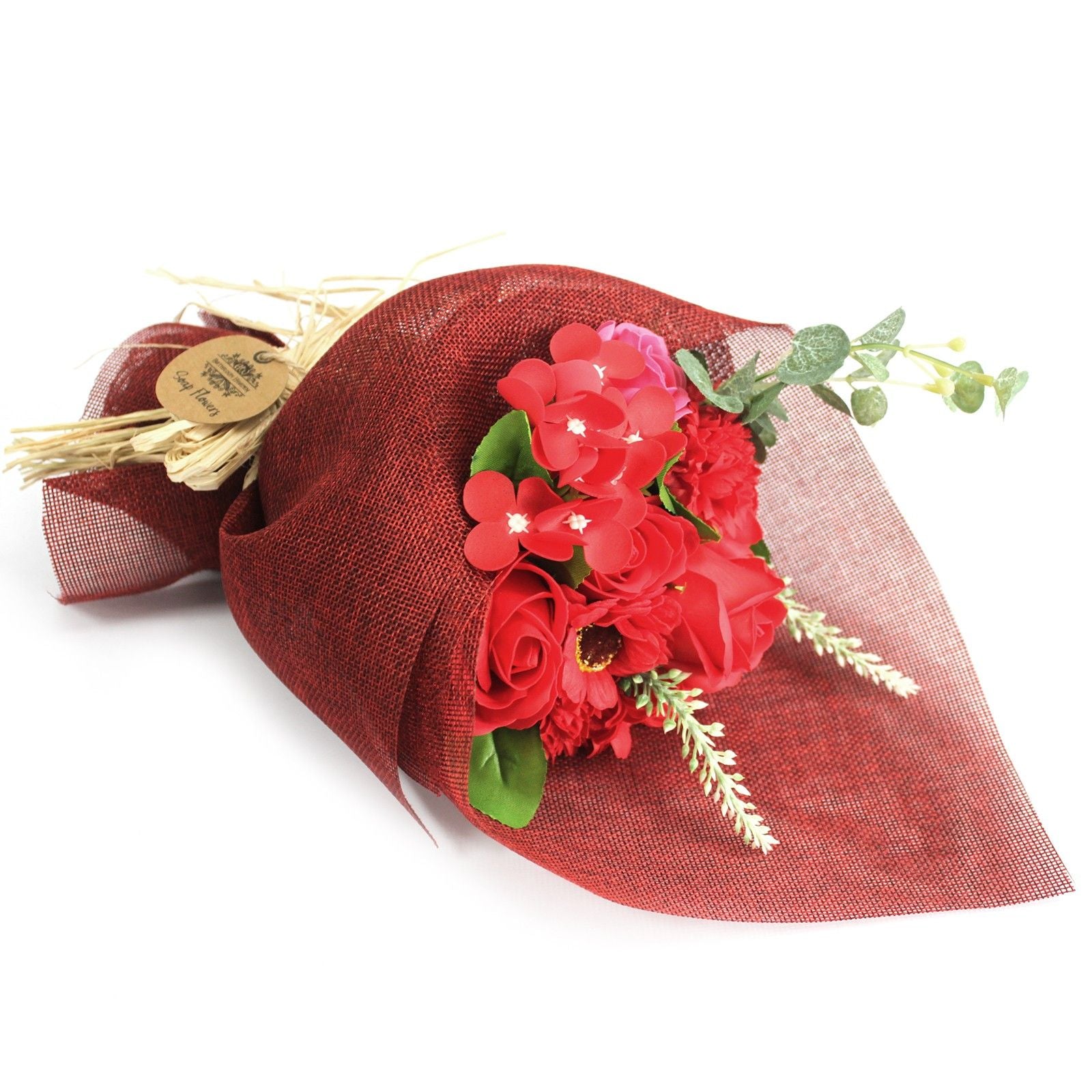 Scarlet Rose Soap Flower Bouquet