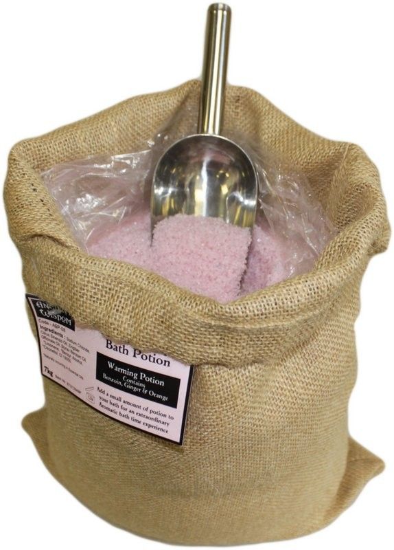 Warming Bath Potion – Ginger & Clove in 7kg Hessian Sack