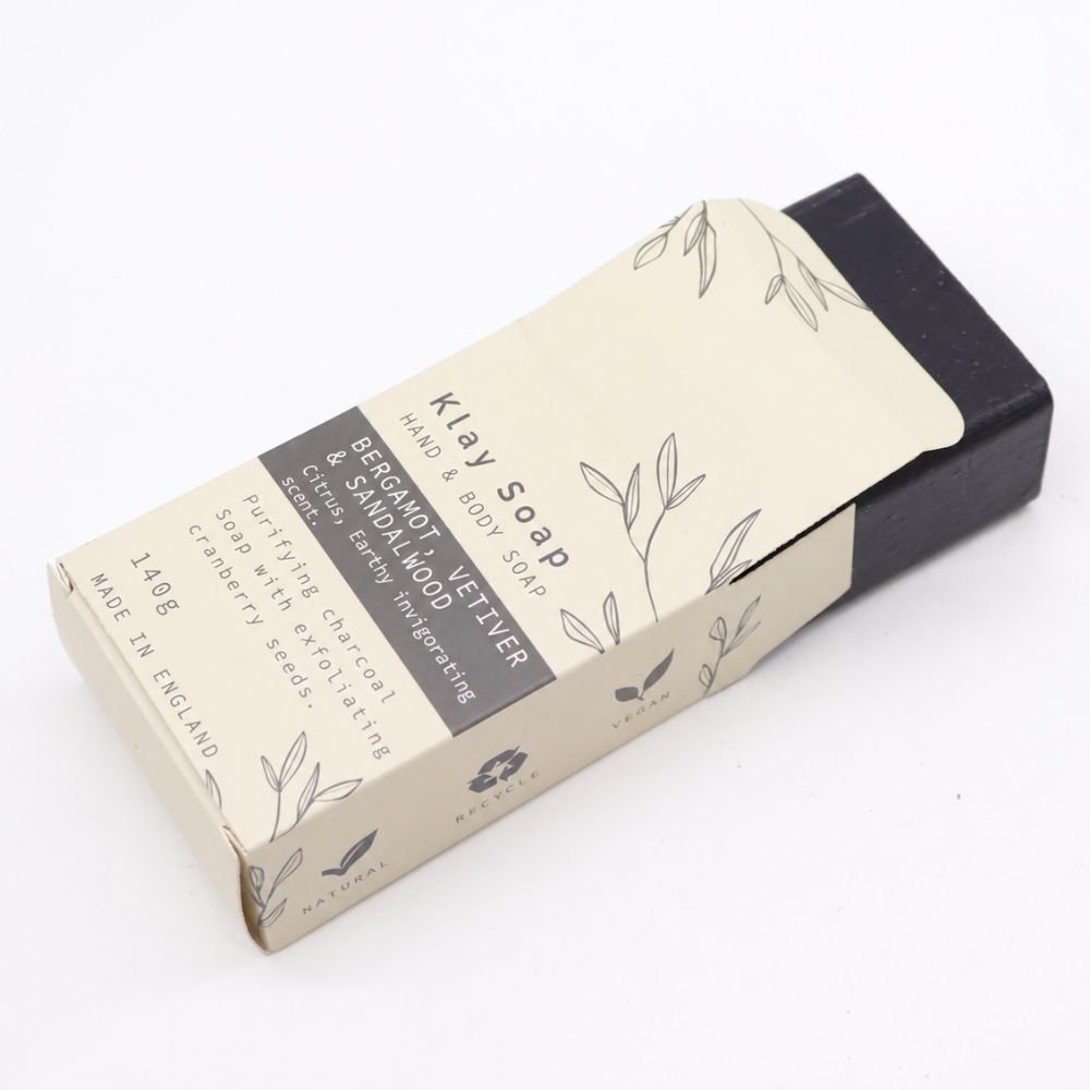 Bergamot & Sandalwood Clay Soap with Charcoal - Bella Forever