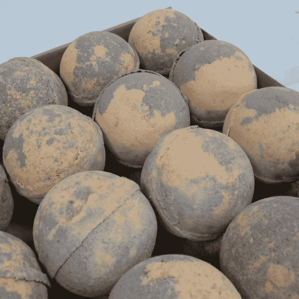 Close-up of choco orange bathbombs box