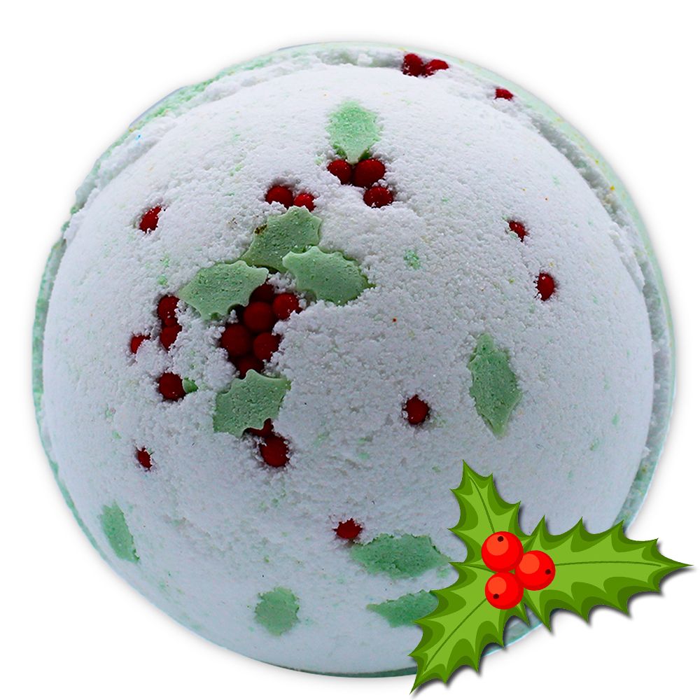 Christmas Bath Bomb - Holly Berry & Mistletoe - Bella Forever
