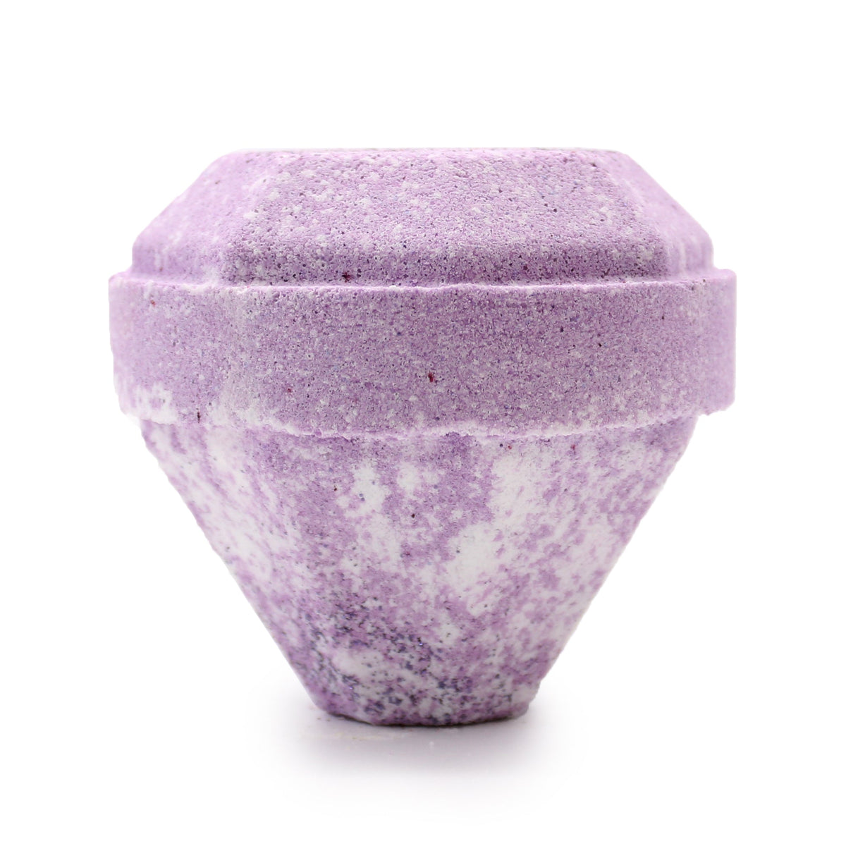Gemstone Bath Bomb with Crystal Surprise – White & Purple - Bella Forever