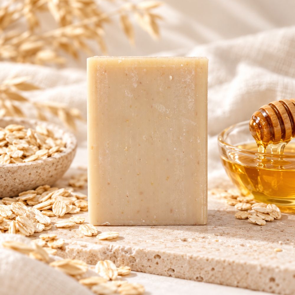 Honey Oatmeal Clay Soap with Kaolin Clay - Bella Forever
