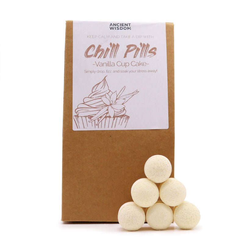 Kids Bath Bombs for Sensitive Skin – 30 Mini Vanilla Cupcake Fizzies - Bella Forever
