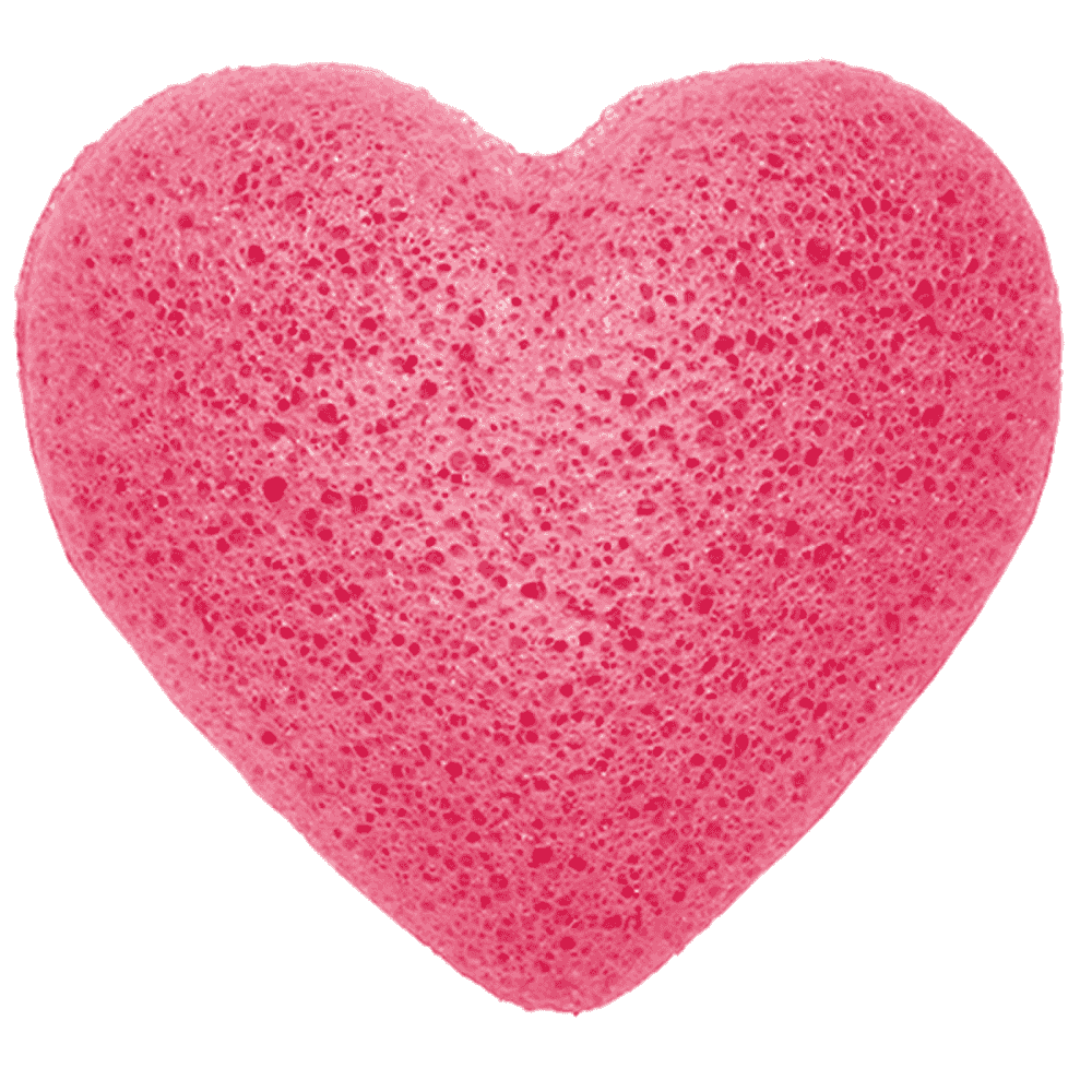 Konjac Heart Sponge – Rose - Bella Forever