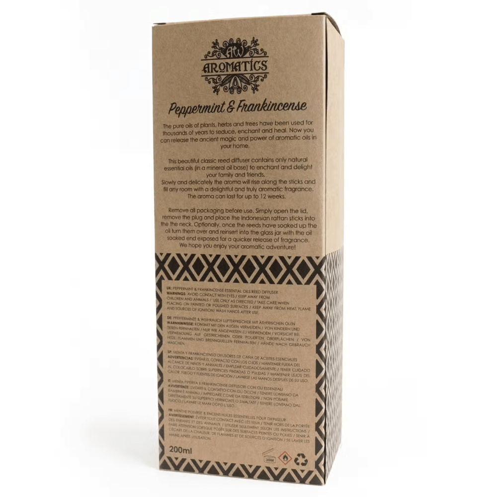 Peppermint & Frankincense Essential Oil Reed Diffuser - Bella Forever