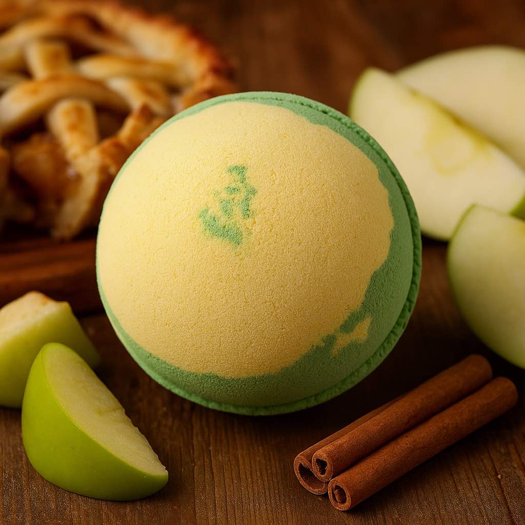 Set of 3 Apple Pie & Custard Jumbo Bath Bombs - Bella Forever