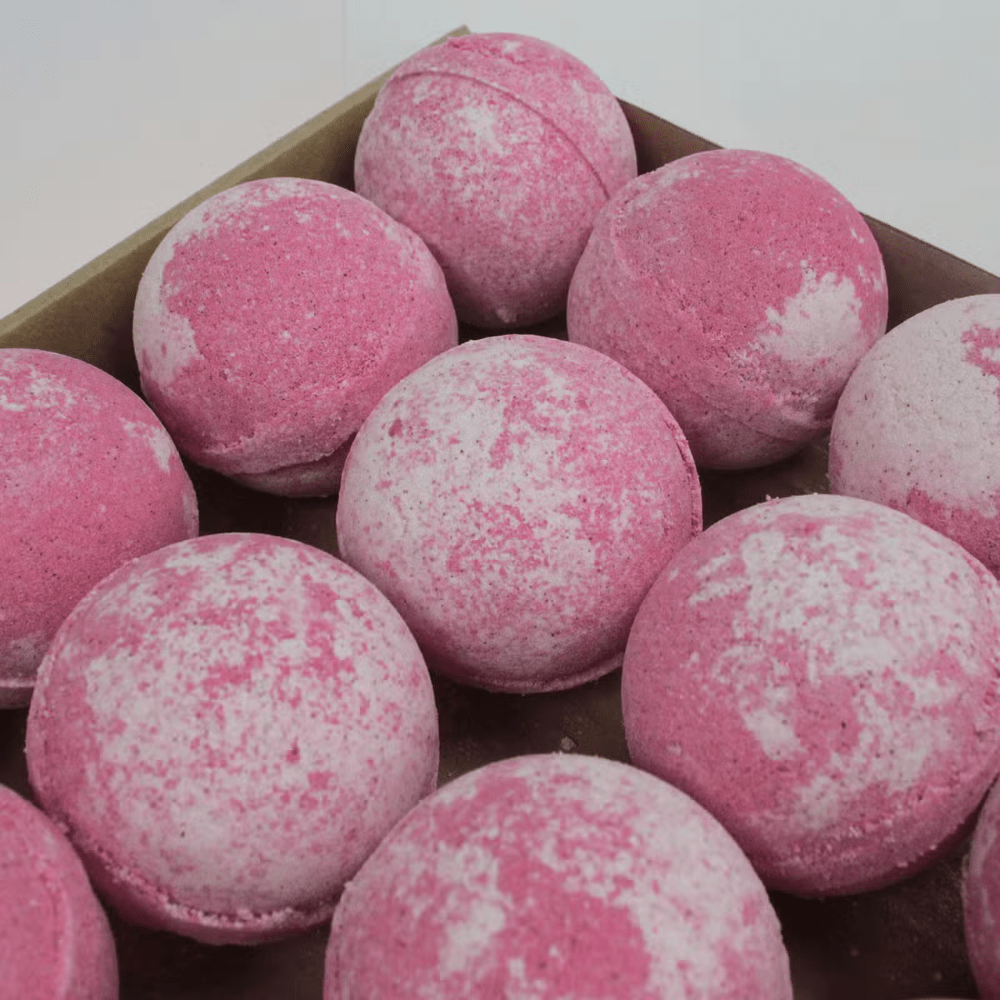 Set of 3 Cherry Jumbo Bath Bombs - Bella Forever