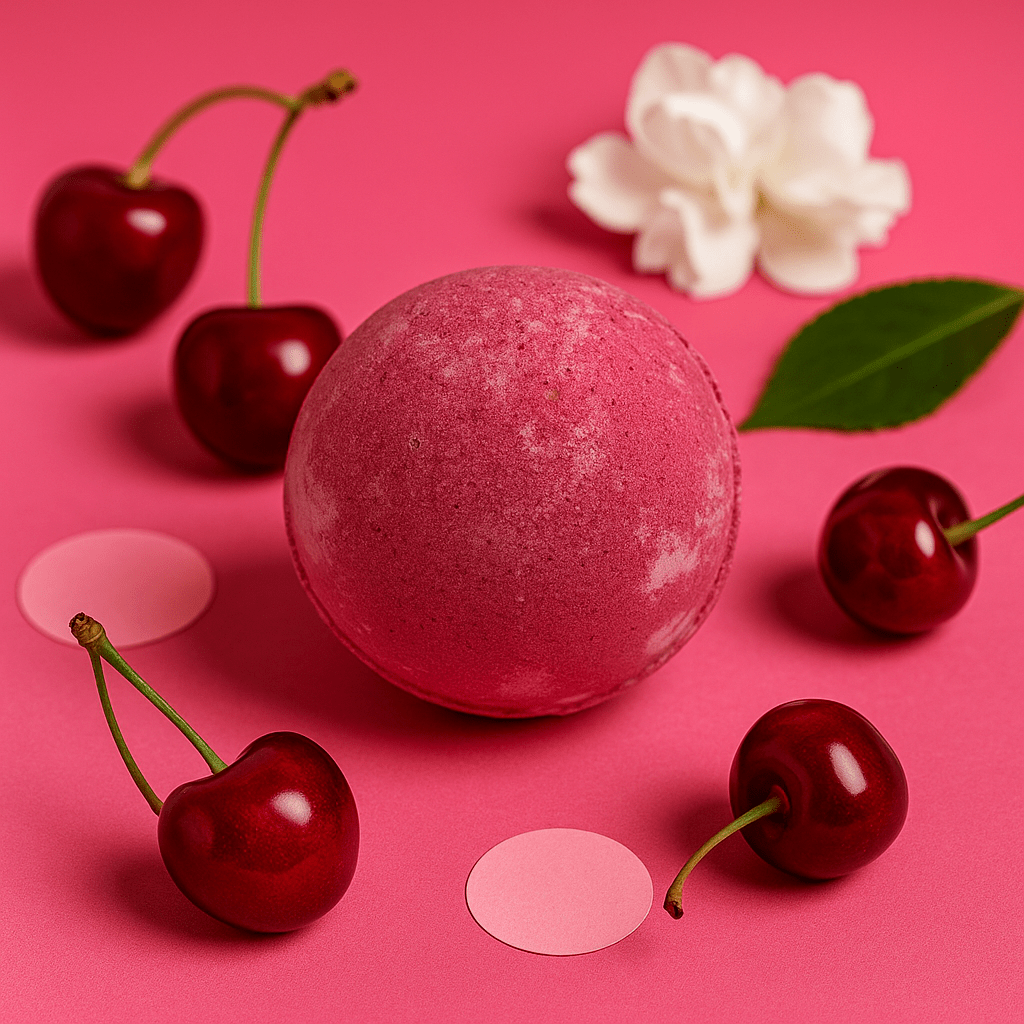 Set of 3 Cherry Jumbo Bath Bombs - Bella Forever
