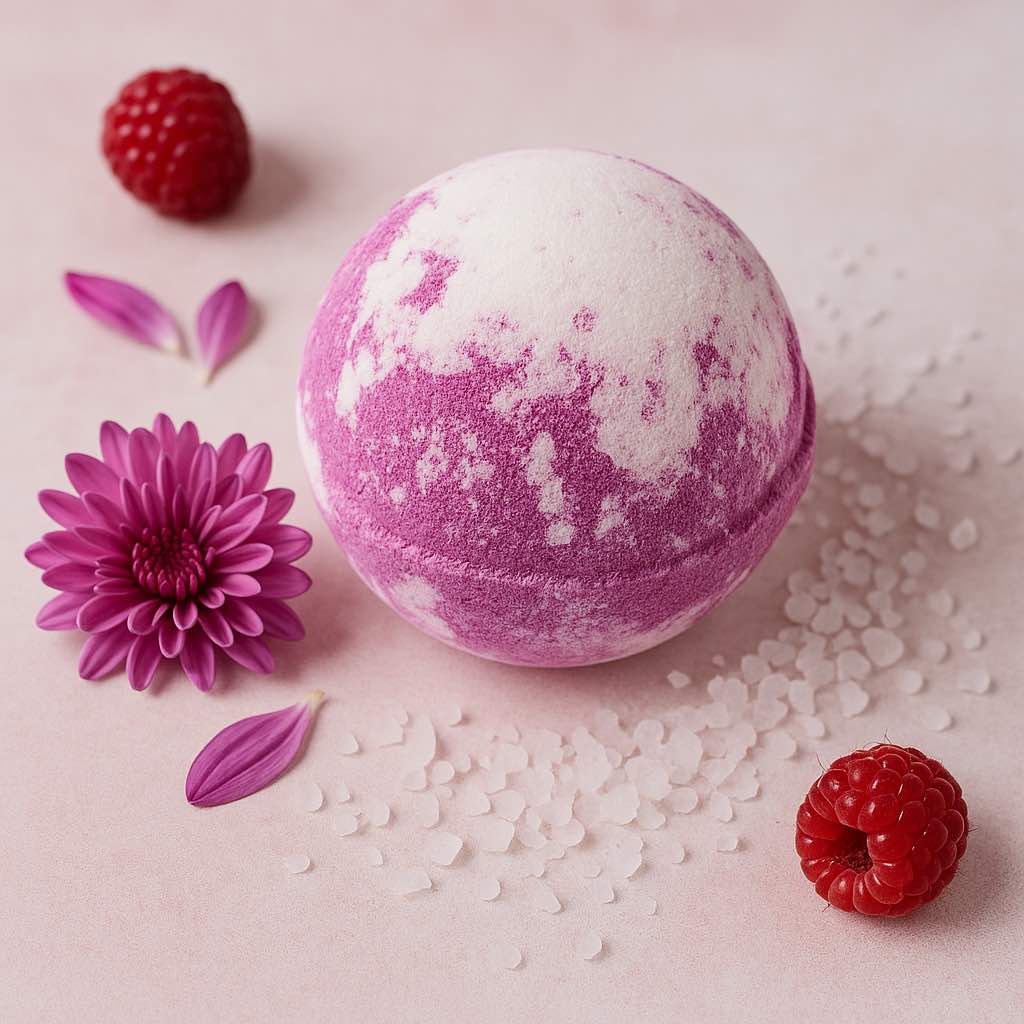 Shea Butter Bath Bomb - Rasp & B'pepper - Bella Forever
