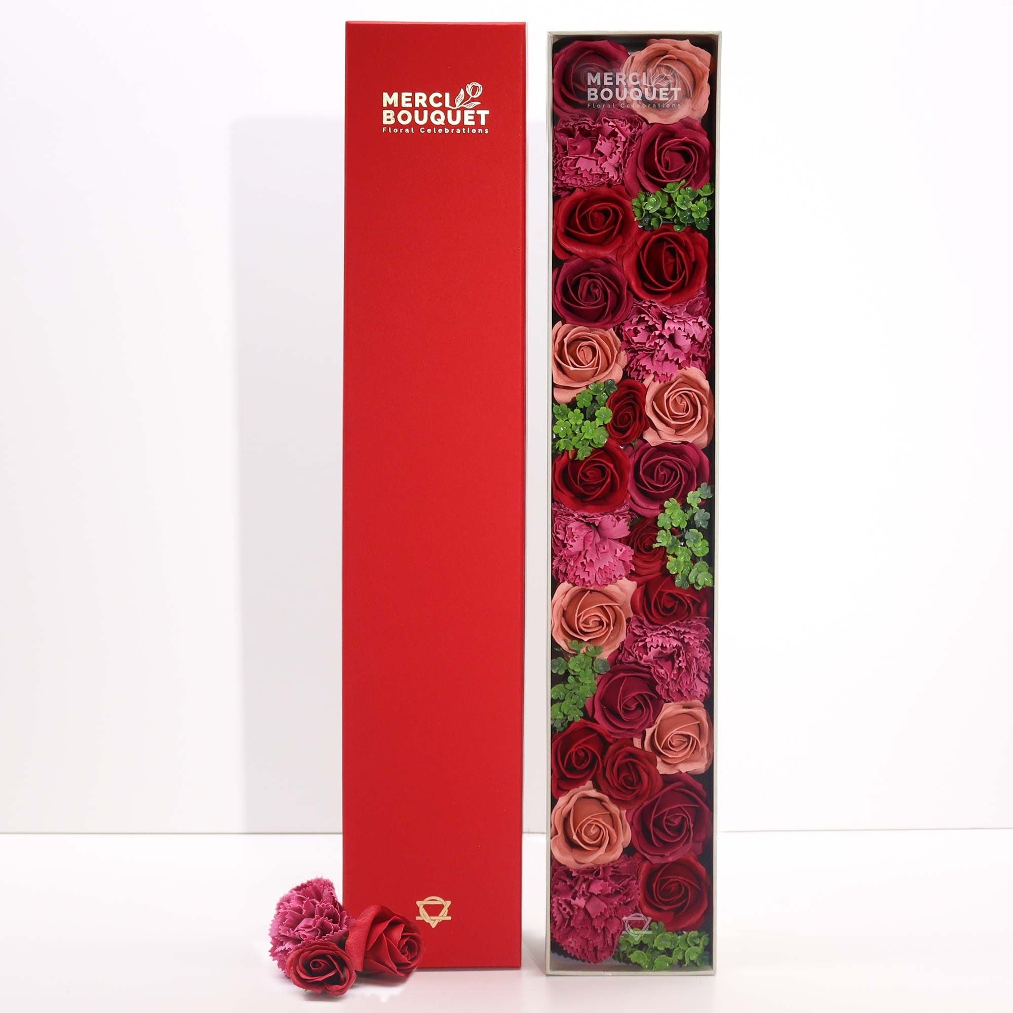 Soap Flower Extra Long Box – Vintage Roses - Bella Forever