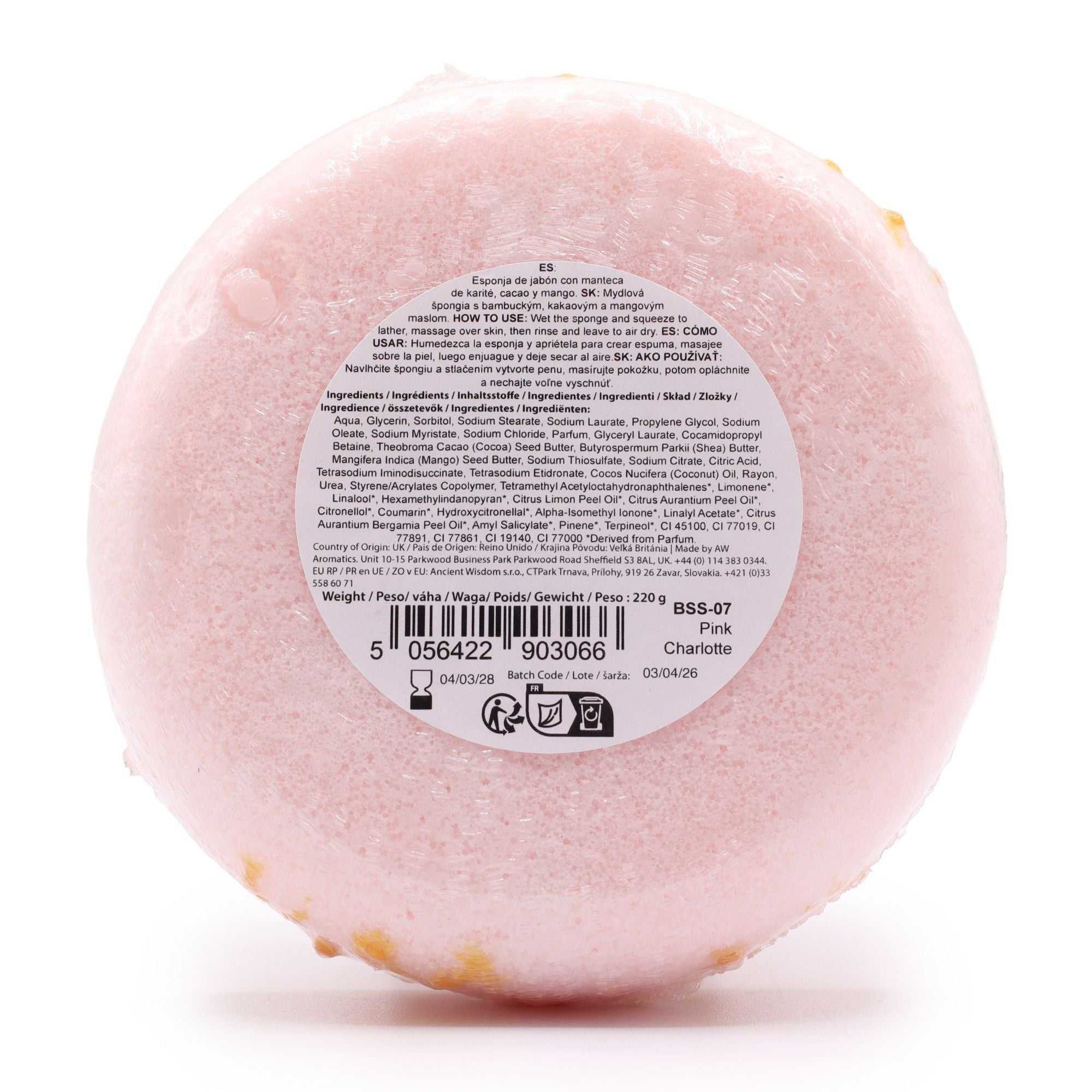 Soap Sponge - Pink Charlotte - Bella Forever