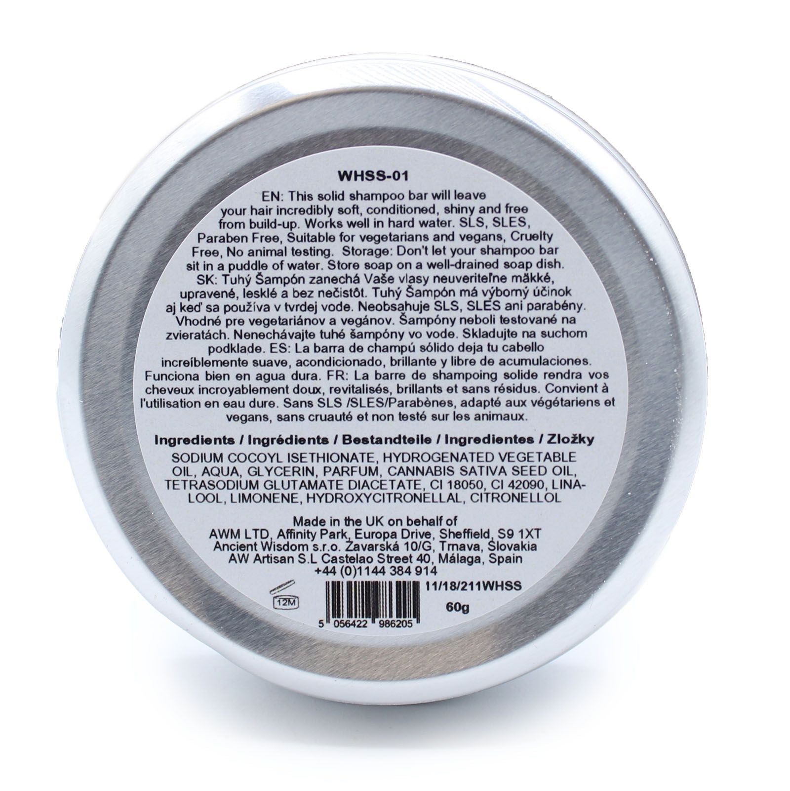 Solid Shampoo 60g - Orchid - Bella Forever