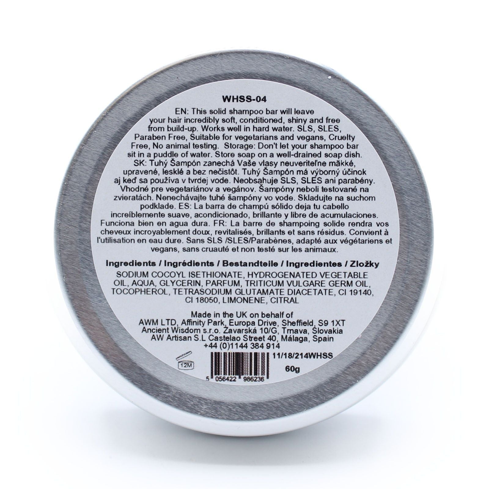 Solid Shampoo 60g - Tutti Frutti - Bella Forever