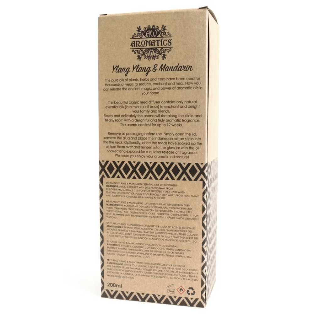 Ylang Ylang & Mandarin Essential Oil Reed Diffuser - Bella Forever