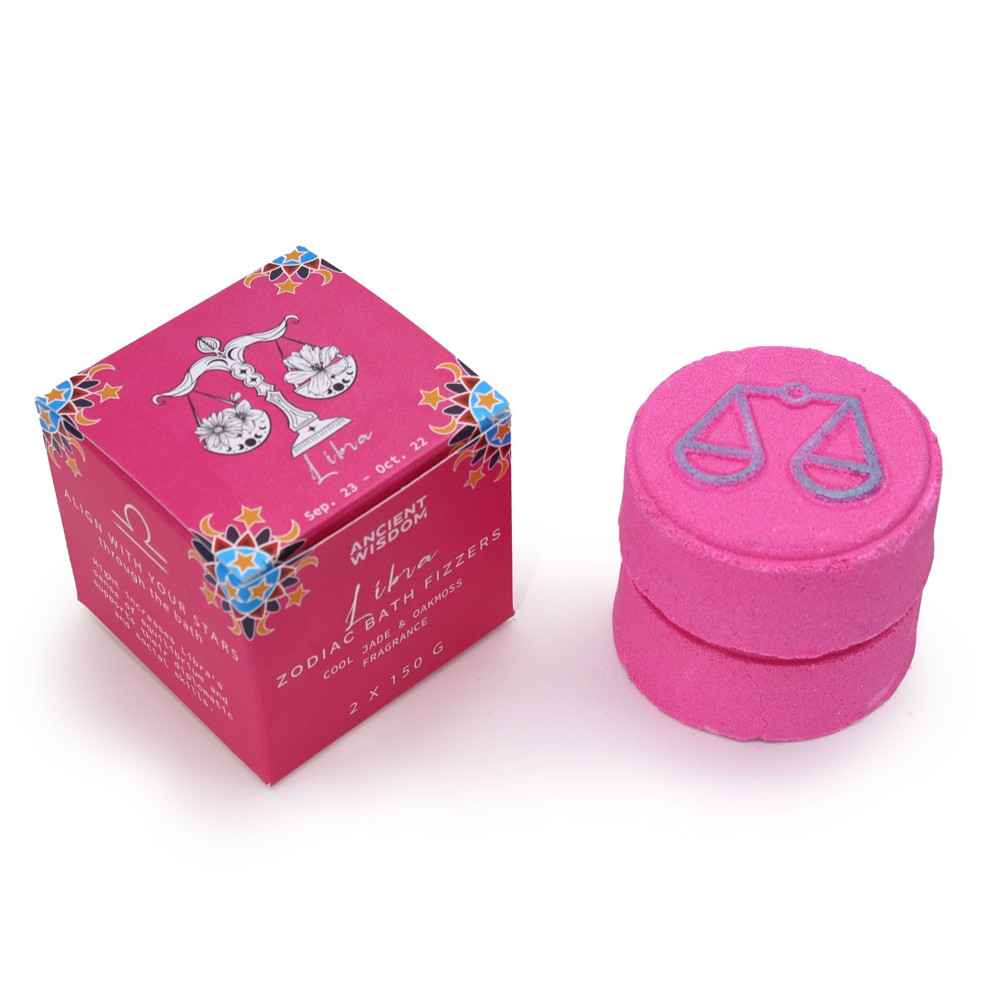Zodiac Bath Fizzers with Horoscope - Libra