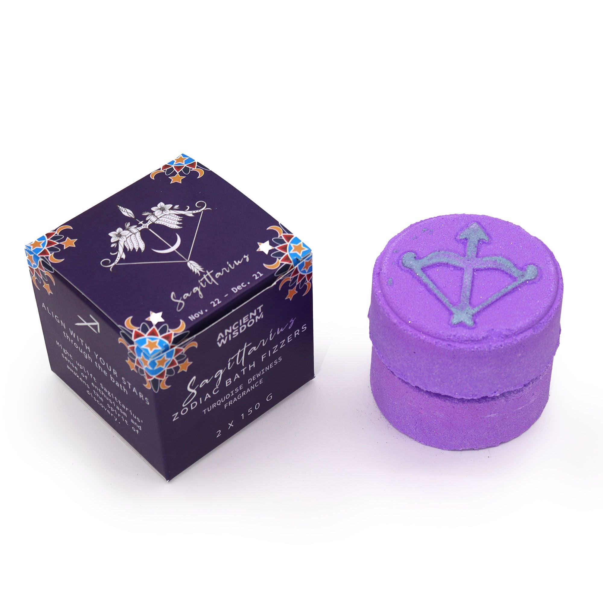 Zodiac Bath Fizzers with Horoscope - Sagittarius