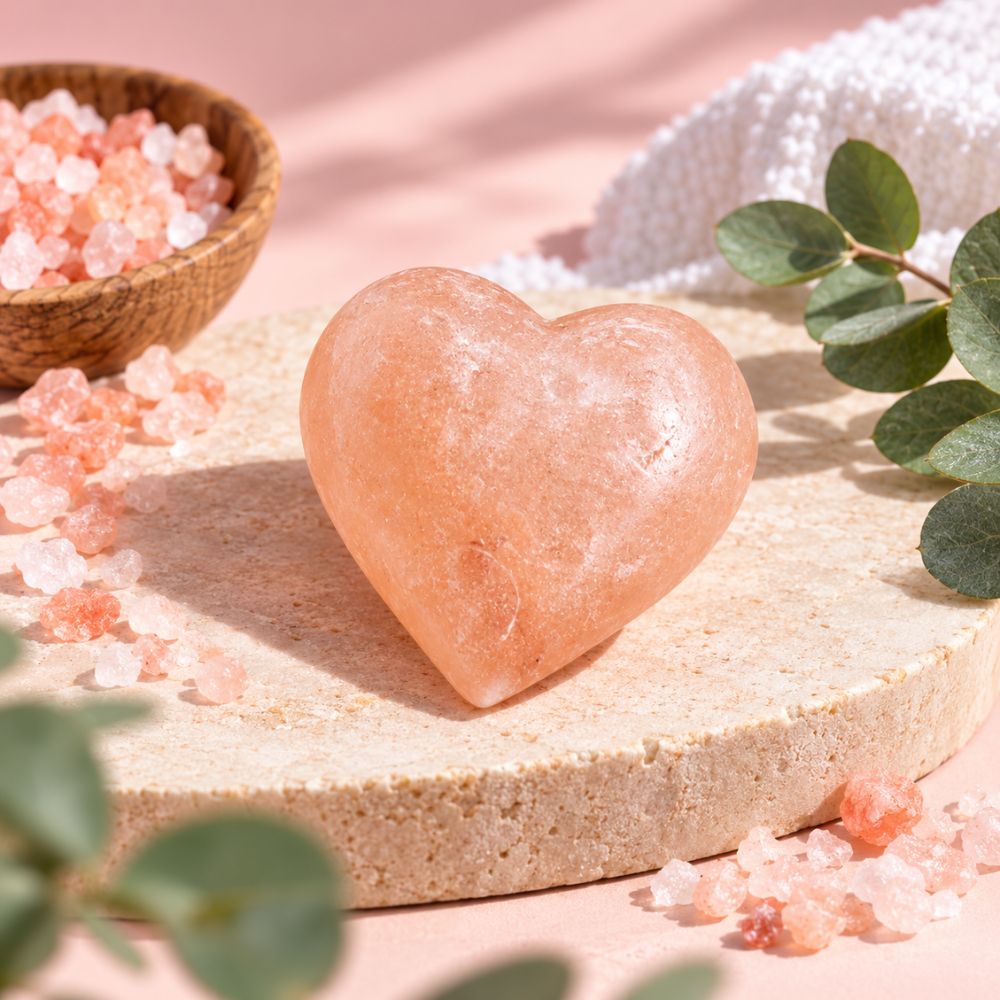 Himalayan Salt Heart Natural Deodorant Stone