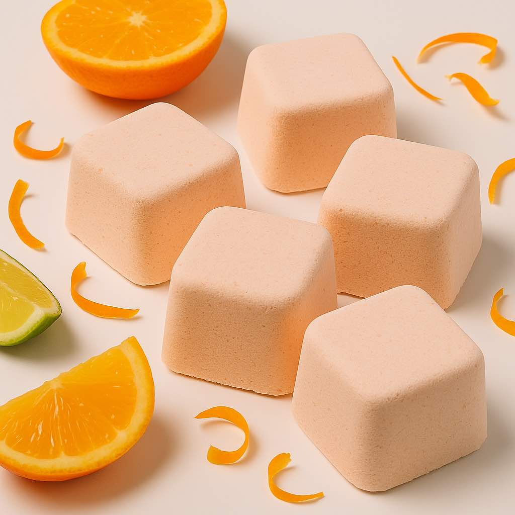 5 Aromatherapy Shower Steamers - Revitalise - Orange, Bergamot and May Chang - Bella Forever