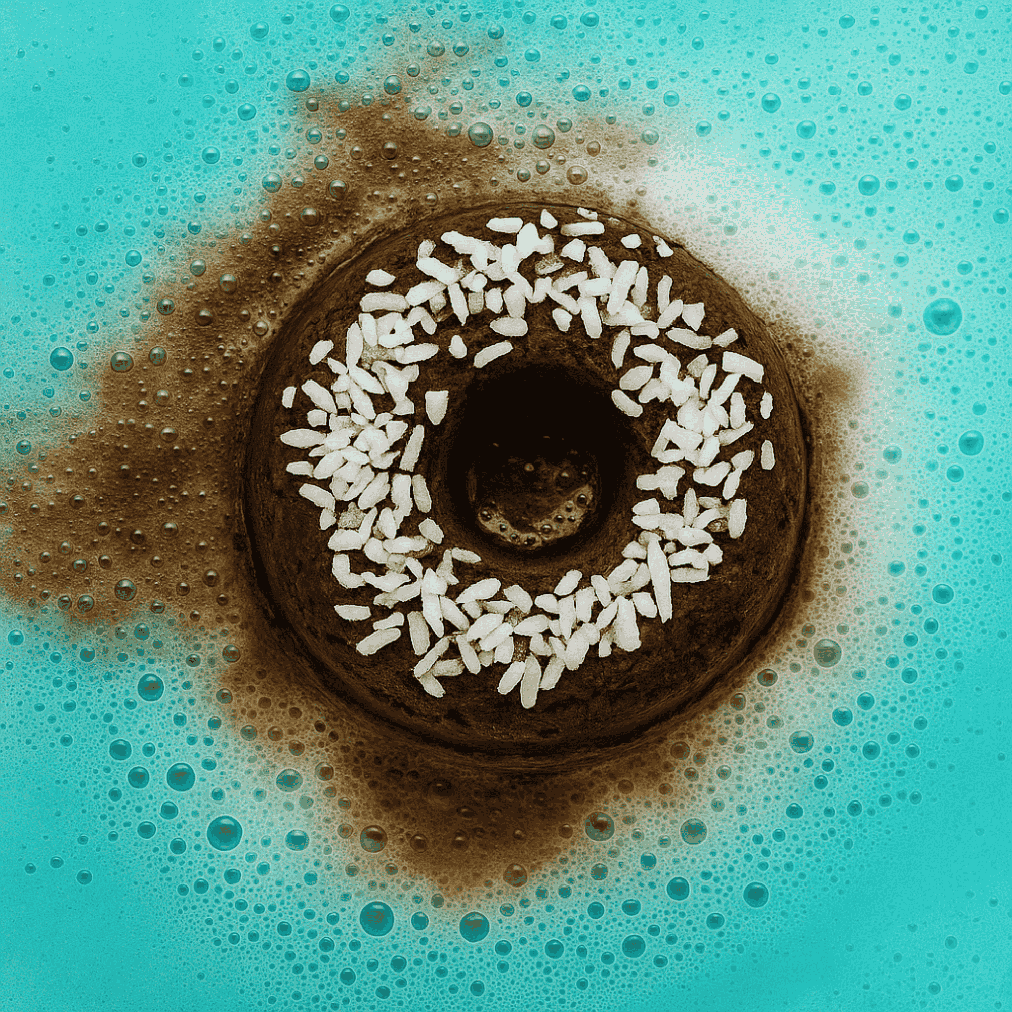 Fizzing Handmade Coconut Dream Bath Bomb Donut