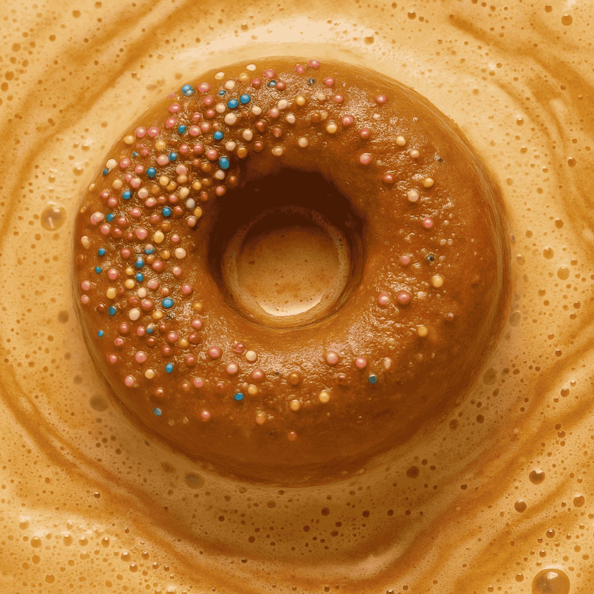 Fizzing Toffee Delight Bath Bomb Donut