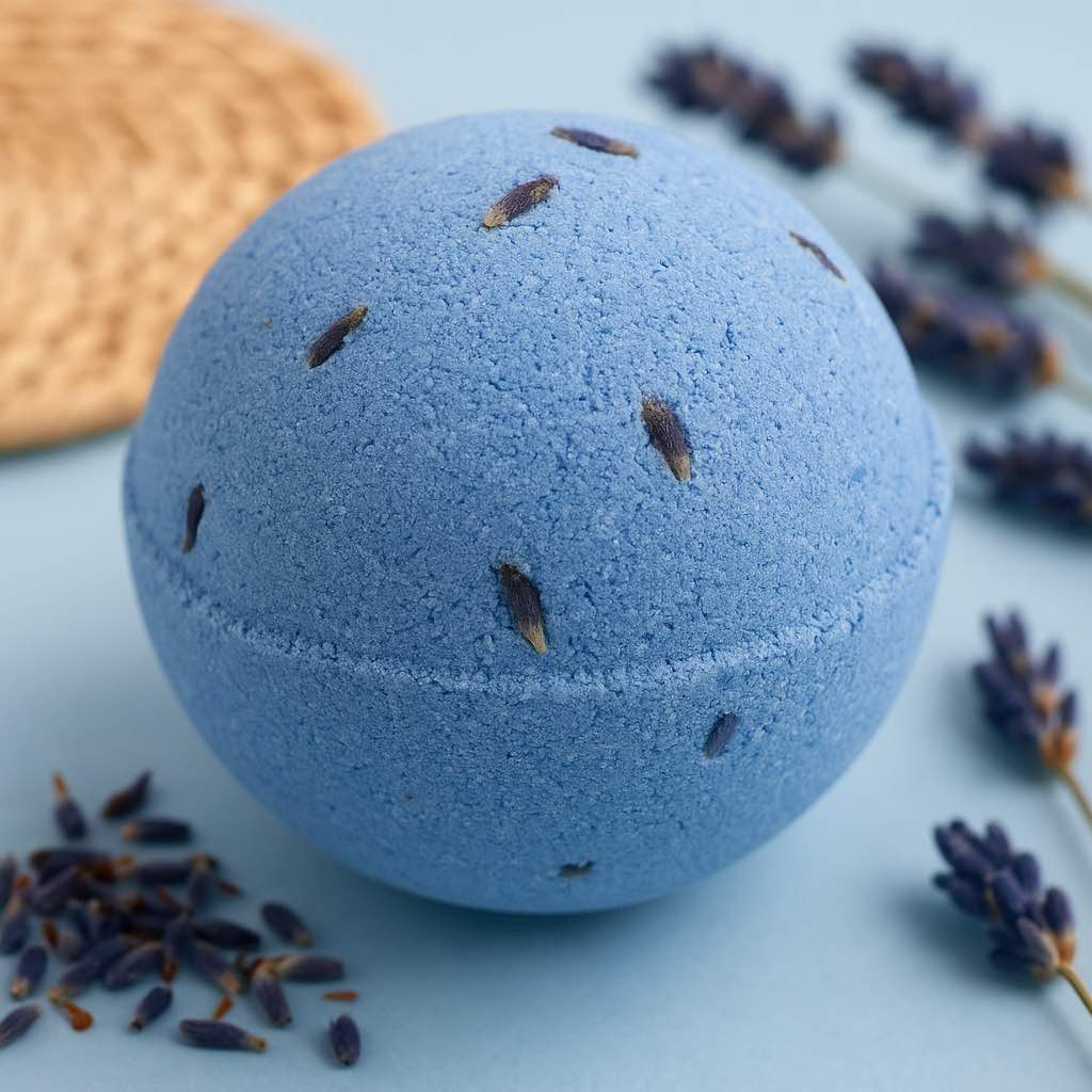 lavender seed bombs Set of 3 Lavender & Seeds Bath Bombs
