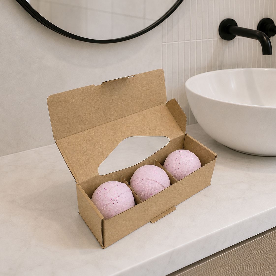 Set of 3 Aromatherapy Bath Bombs - Passion Potion