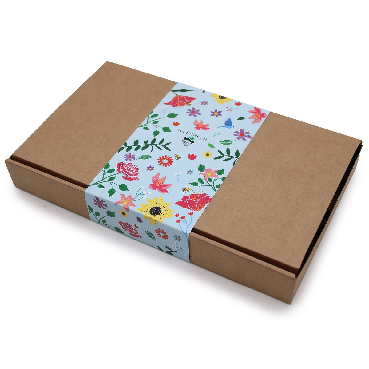 Lavender, Orange & Basil Bath Salt & Soap Flower Gift Set