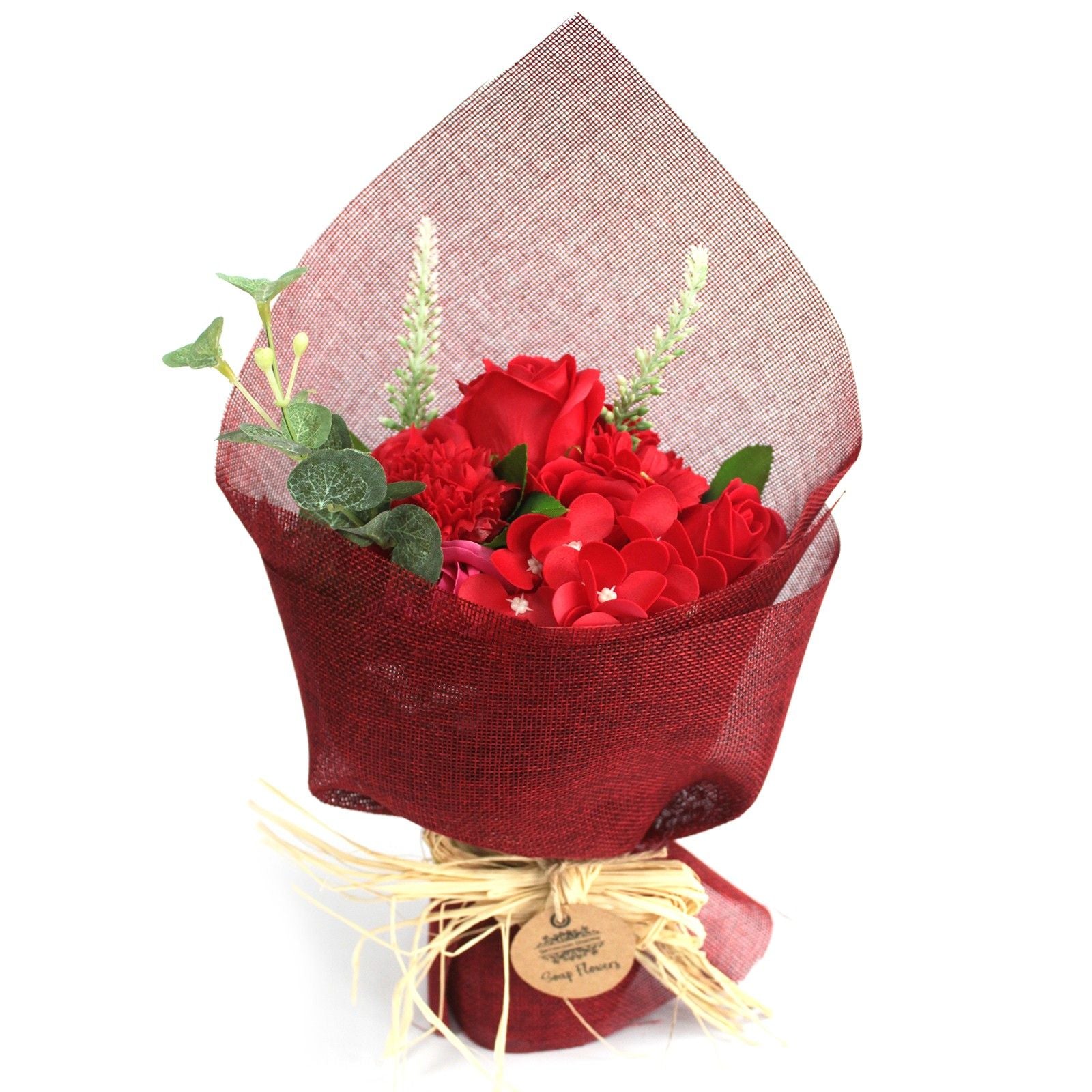 Scarlet Rose Soap Flower Bouquet