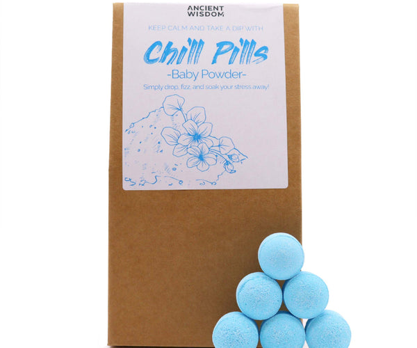 Baby Powder Mini Bath Bombs – 30 Pack | Bella Forever