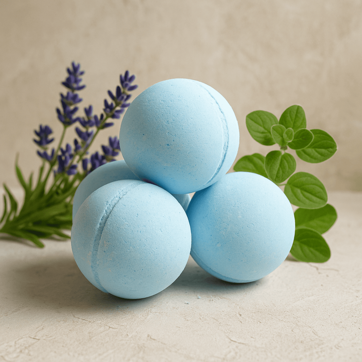 Bath Bomb for Sensitive Skin – Lavender Lullaby with Lavender & Marjoram - Bella Forever