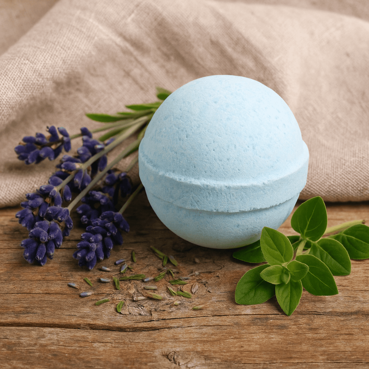 Bath Bomb for Sensitive Skin – Lavender Lullaby with Lavender & Marjoram - Bella Forever