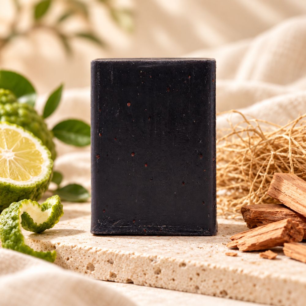 Bergamot & Sandalwood Clay Soap with Charcoal - Bella Forever