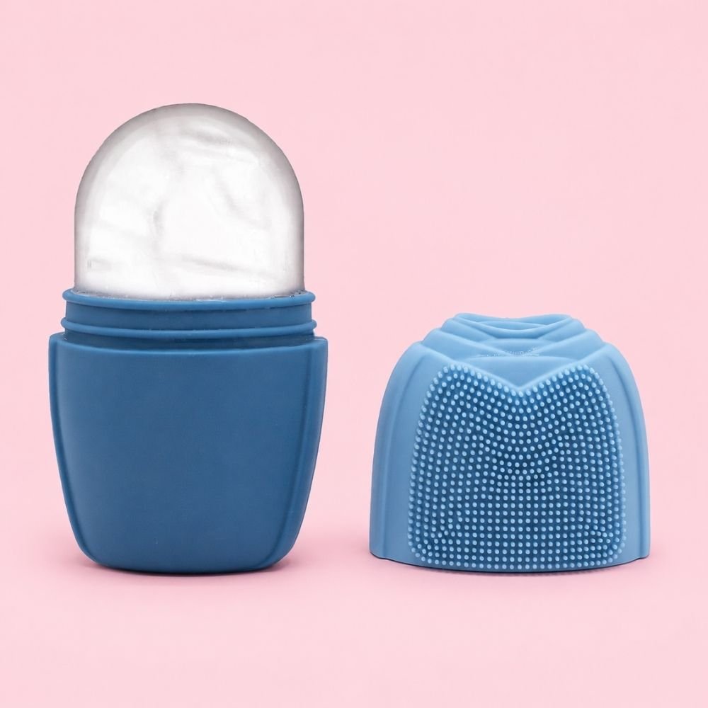 Blue Silicone Ice Face Roller | Cooling Facial Massager - Bella Forever
