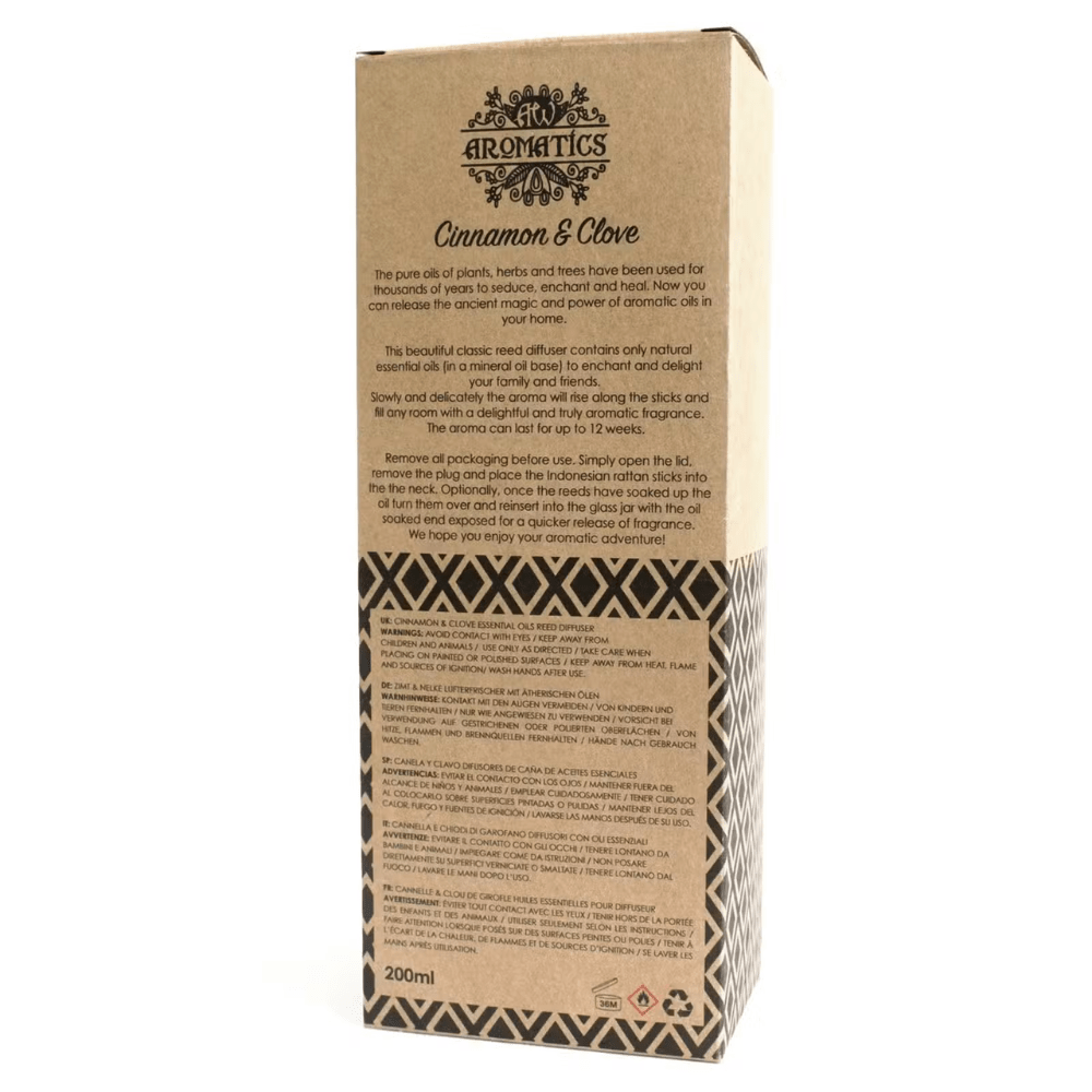 Cinnamon & Clove Essential Oil Reed Diffuser - Bella Forever