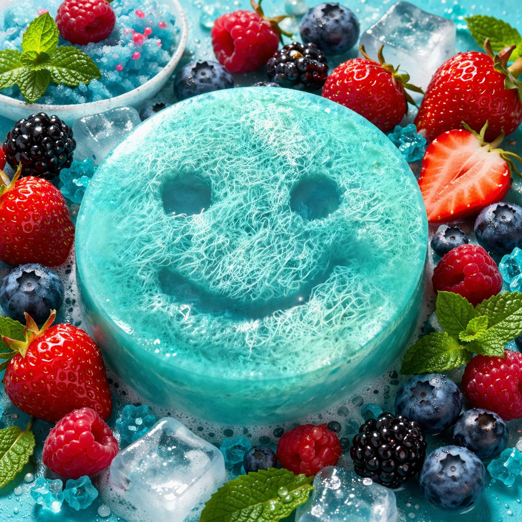 Happy Scrub Soap - Raspberry & Pomegranate - Bella Forever